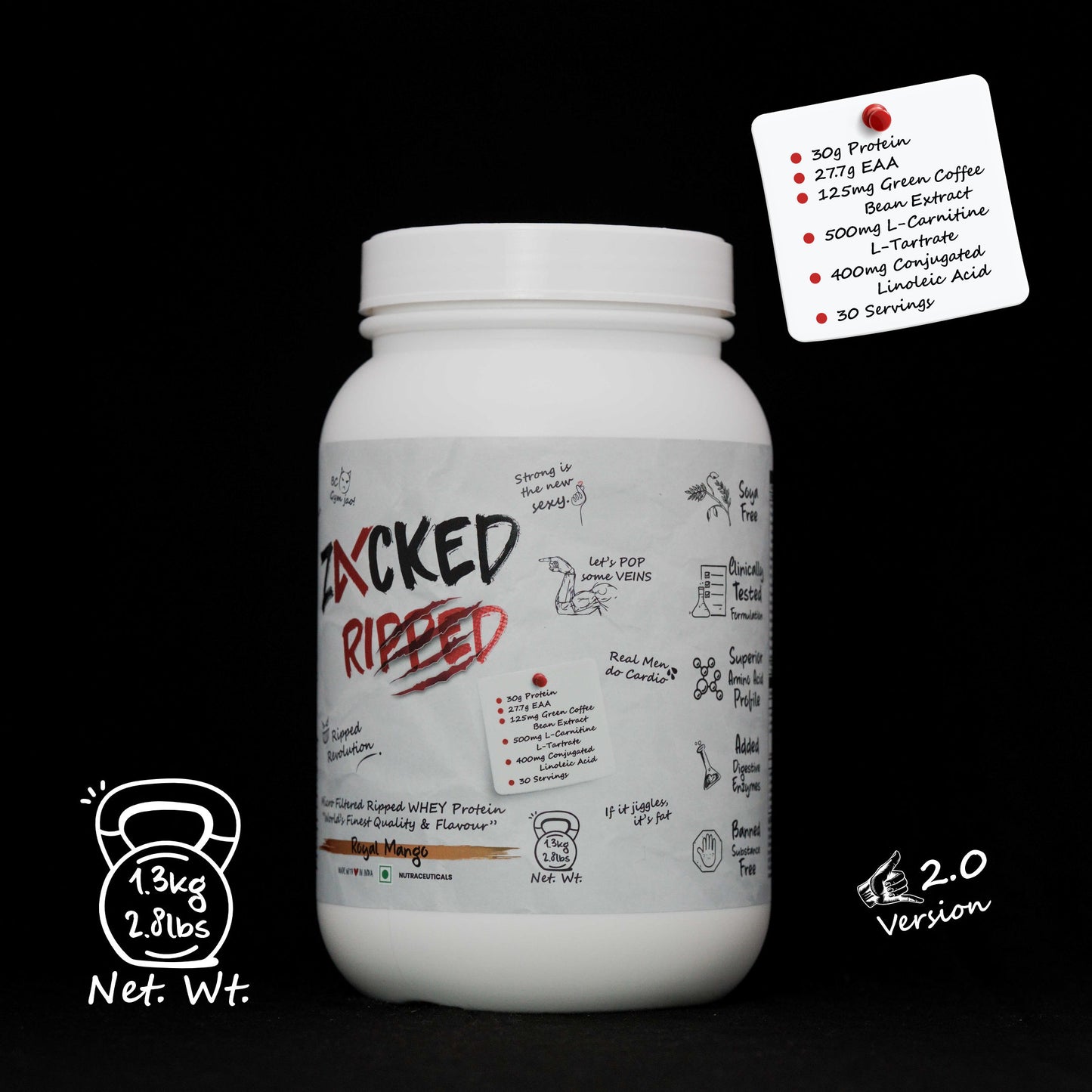 Zacked Ripped Whey Protein